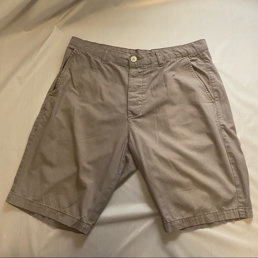 H&M Divided - grey shorts - light 100% cotton - sz 30 linen